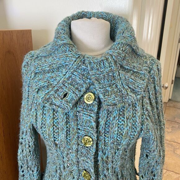 Free People Budapest Knit Long Cardigan. No belt. - Picture 6 of 13